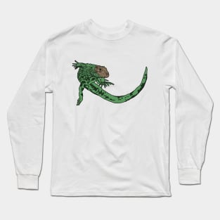 Green Iguana Long Sleeve T-Shirt